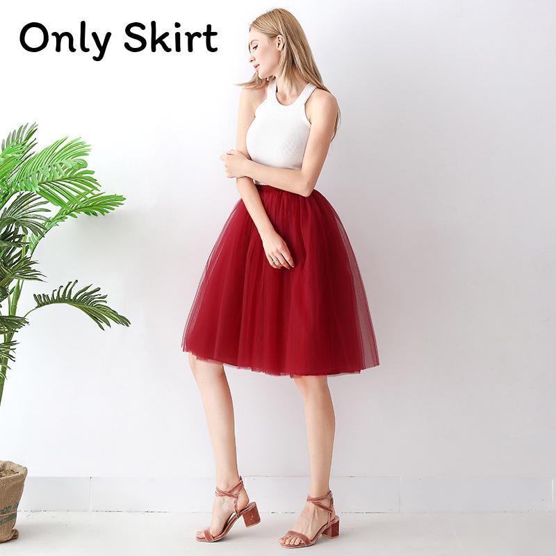 Gothic Tulle Skirt For Women With High Elastic Waist And Puff Design For Streetwear Style