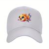 Cute Goldfish Baseball Cap Cartoon Eye Print Adjustable Summer Outdoor Sports Hat