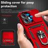 Coque de protection - EF CONNECTION - pour iPhone 17 - Rouge - Antichoc - Anti-rayures - Support magnétique