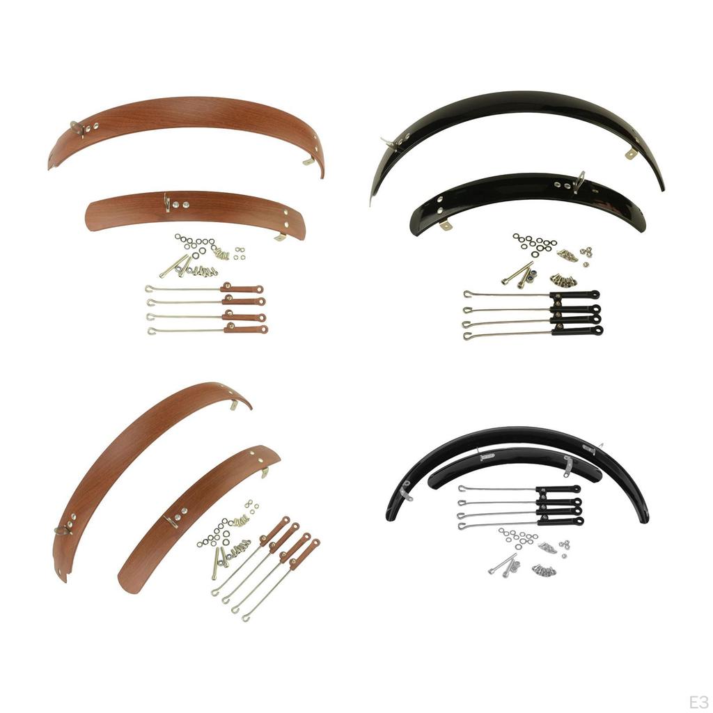 Folding Bike Mudguard Front & Rear Fenders Bicycle Set Simple Installation Mud Guard Full