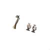 Vintage Tribal Lady And Realistic Owl Sculpture Tabletop Ornament Decorative Figurine for Desk