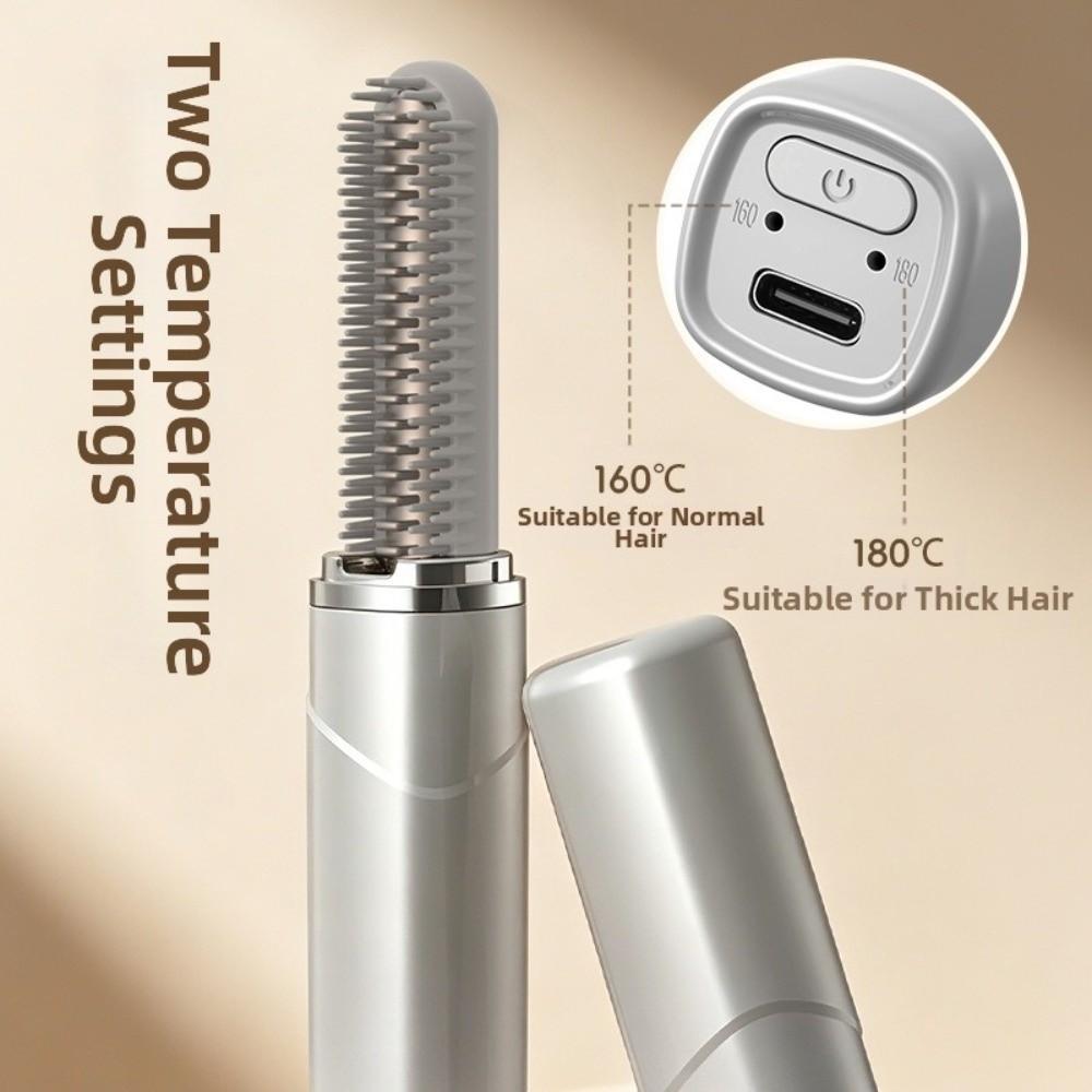 Cordless Wireless Bangs Comb Fast Heating Hair Styling Iron Convenient Bangs Curling Iron Festival