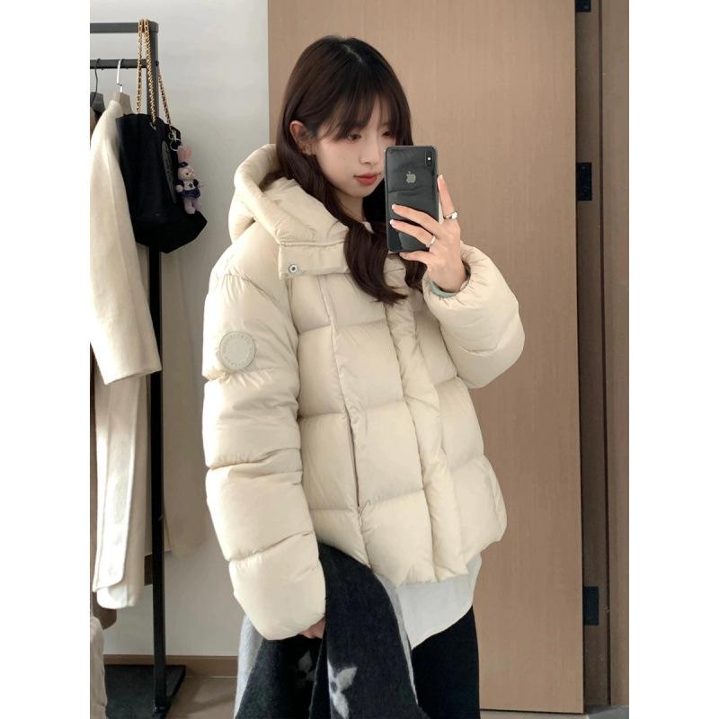 

Облачное пуховое хлопковое пальто женское новое короткое с капюшоном утолщенное теплое модное хлебное пальто куртка легкая роскошь S