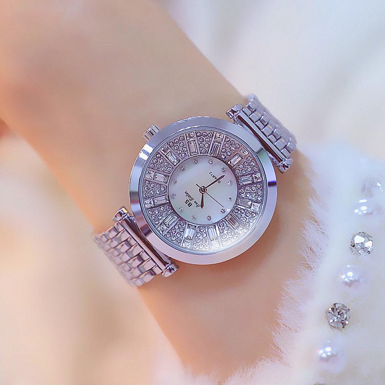 Švýcarské automatické vodotěsné hodinky s diamantovým osazením, lehký luxus, velký ciferník, mechanické hodinky, dámské hodinky s temperamentem, hodinky, diamant