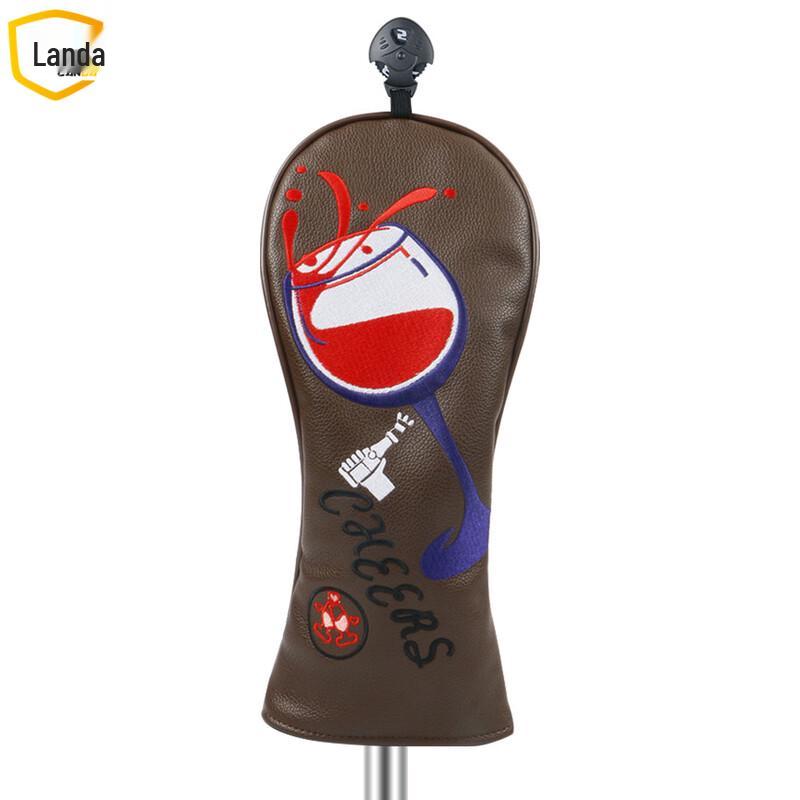 Landa Golf Wood Club Head Cover - Wine Glass Embroidery