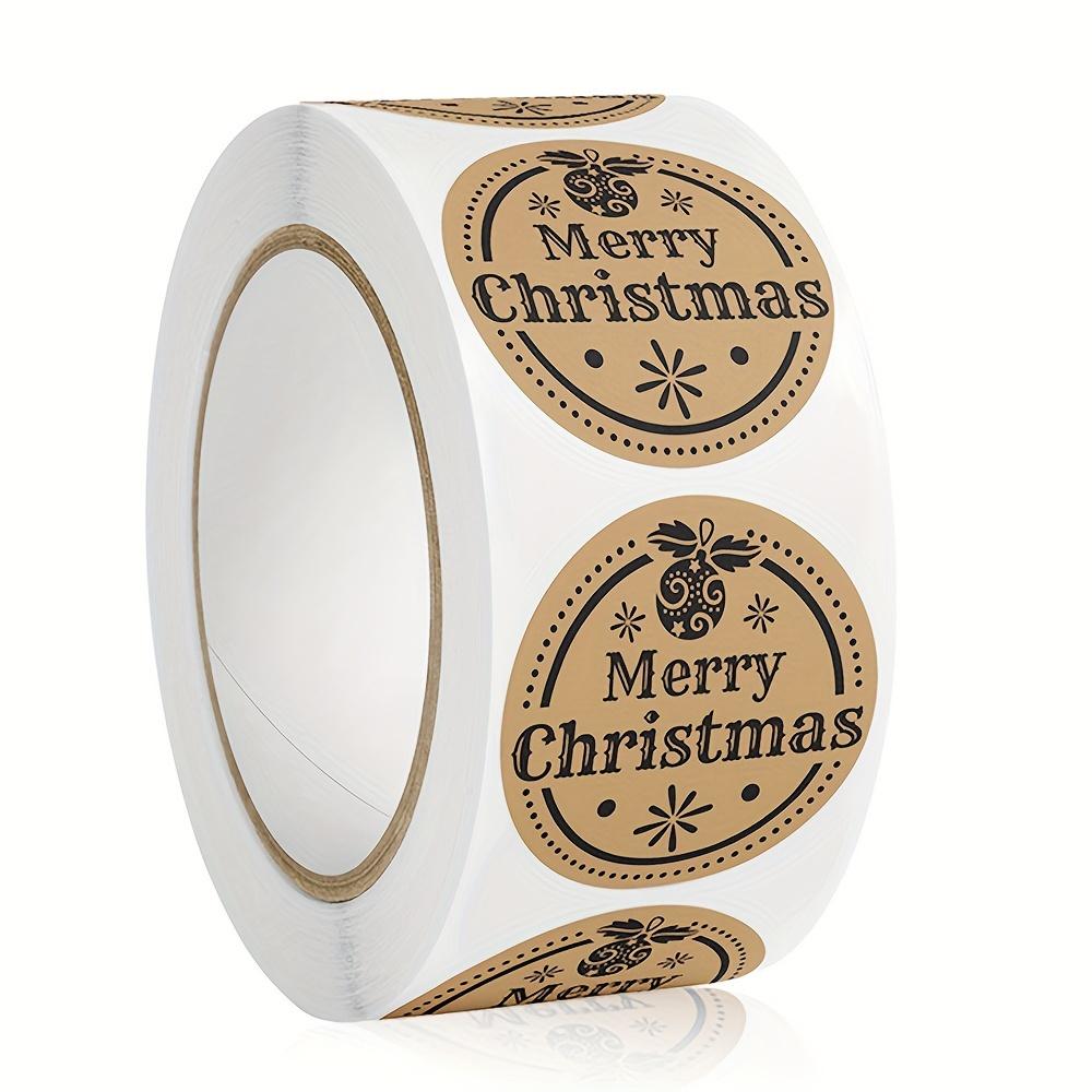 500pcs Merry Christmas Stickers Gift Packaging Stickers Festive Decorative Labels Presents Envelopes Cards Decals Vinyl Stickers