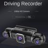 Four Lens Driving Recorder, 4 Recording 4 Screen Display, 1080P Night Vision, GPS, Loop Recording, WiFi Connection Camera