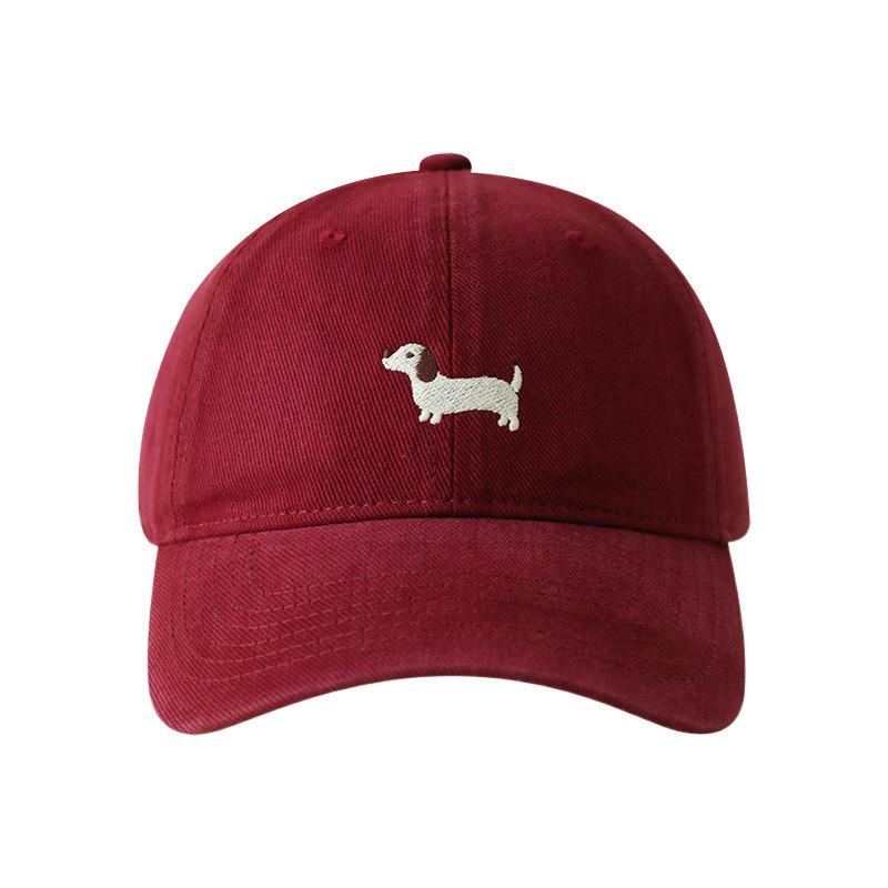 Original Design Corgi Embroidered Baseball Cap With Wide Brim For Sun Protection And Breathability