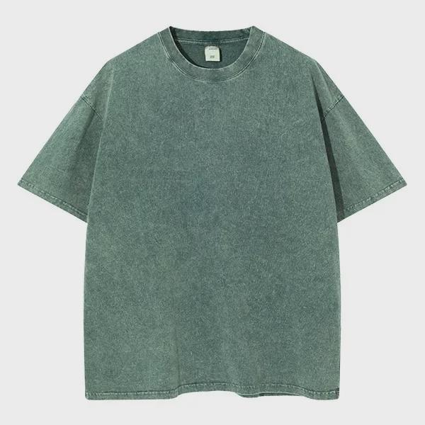 

Футболка из хлопка с эффектом потертости в стиле ретро, 230 г, стираная, короткий рукав, круглая горловина, свободный крой, рисунок в виде снежинки, мужская повседневная одежда XL