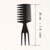 Slicked-back Comb 3 In 1 Fishbone Shaped Hair Extensions Detangling Styling Coloring Comb For Salon Barber Use