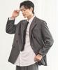 Prairie Striped Double Blazer (Gray)