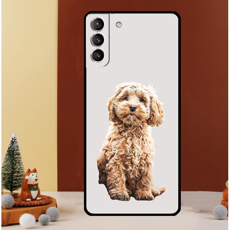 Brown Cockapoo Case For Samsung Galaxy S24 S26 Ultra S22 S23 S25 Ultra S20 S21 Plus S10 S25 FE Cover Funda