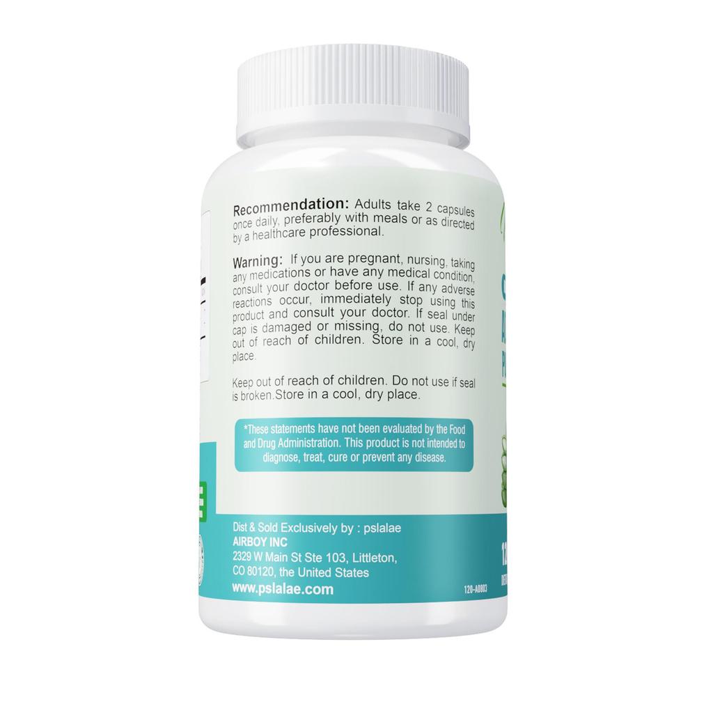 Bio-Aloe-Vera-Kapseln, unterstützen die Darmgesundheit, die Immunabwehr, geeignet für Männer und Frauen.
