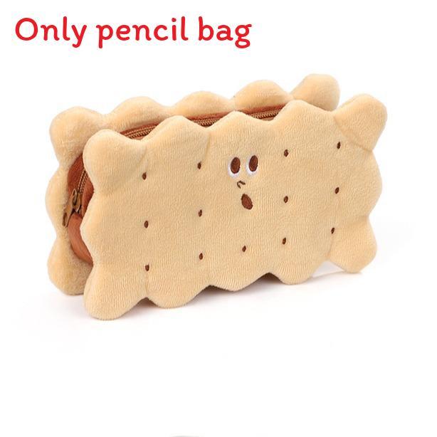 Style Plush Pencil Case With Large Capacity For Students And Office Use