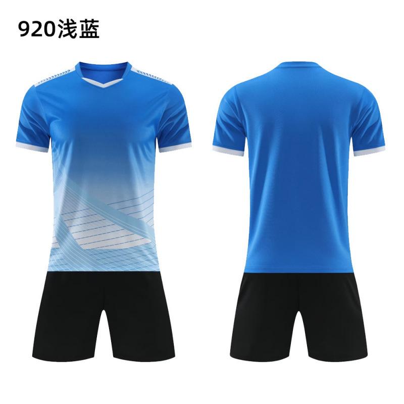 Football Jersey Sports Suit Printed Table Tennis Jersey Men'S Adult Game Training Jersey Children'S Short-Sleeved Jersey Set