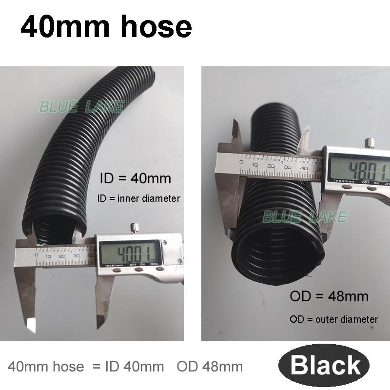 Threaded Hose Inner 40mm Outer 48mm Extension Connector Two-way Connector Vacuum Cleaner Hose Accessories