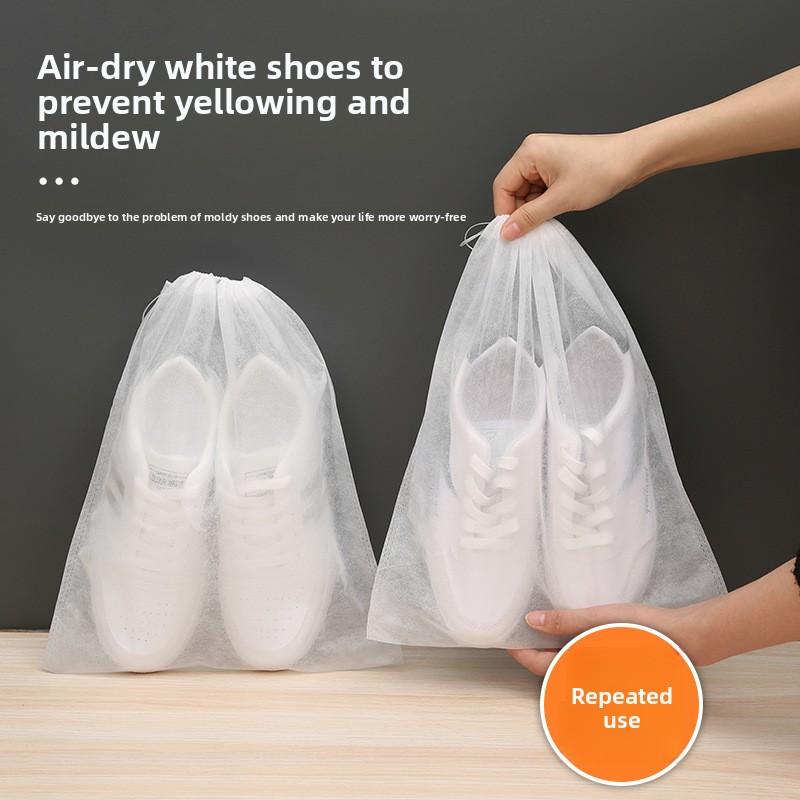 Anti-yellow Bag Shoe Storage Bag, Shoe Cover, Non-woven Fabric Moisture-proof Shoe Bag, Disposable Dust-proof Shoe Cover for White Shoes