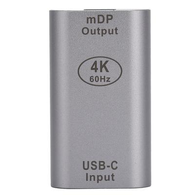 TypeC Vrouwelijk naar MiniDP Vrouwelijk Adapter Draagbare USBC Adapter HighDefinition Computer TV Kabel
