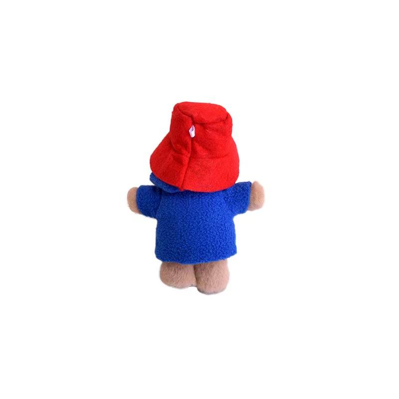 Cartoon Pattine Bär Actionfigur, Dish Tie Bär Plüschpuppe Anhänger, niedlicher Schlüsselanhänger für Kinder-Weihnachtsgeschenktüten