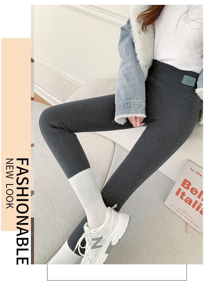 Women's Lambswool Leggings 2025: Plus Velvet Thick, Warm Cotton Pants for Plus-Size & Chubby Girls - Autumn/Winter.