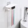 No Punching And No Trace Paste Toothbrush Holder Razor Holder Wall-Mounted Toothbrush Holder Bathroom Storage Rack