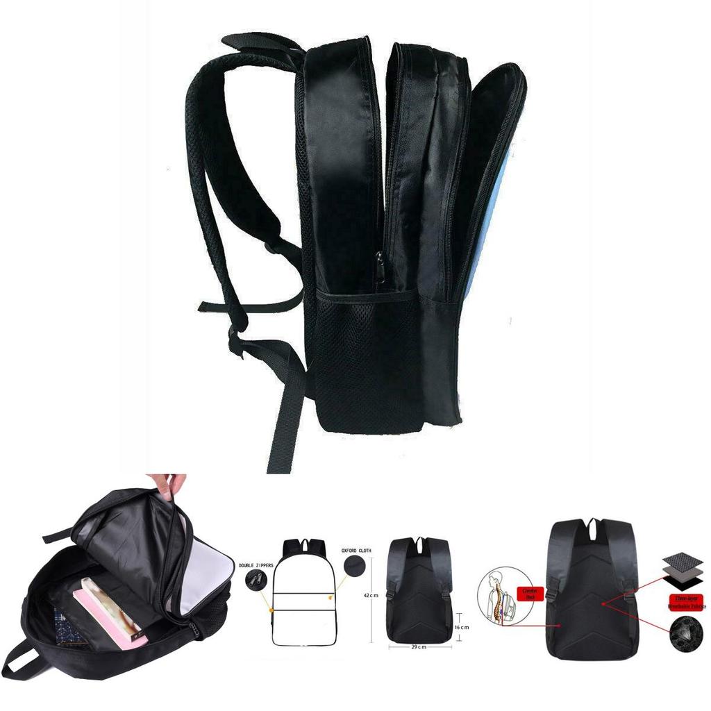 Durable Dab Panda School Backpack For Students Featuring Smooth Zipper And Easy-to-clean Material