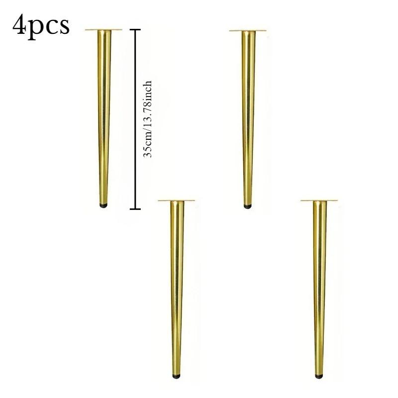 4pcs Furniture Leg Accessories Furniture Legs Metal Furniture Legs Replacement Living Room Bedroom Table Cabinet TV Stand Feet