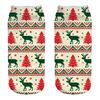 Casual Work Business Socks 3D Christmas Santa Elk Printing Medium Sports Socks