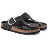 Birkenstock Leather Versatile Comfortable Fashion Sandals Women sandals Black 1023337