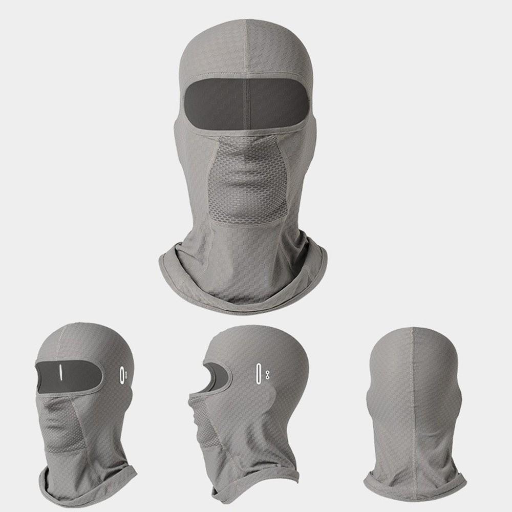 Fashion Quick Dry Balaclava Face Mask with Glasses Hole Ice Silk Full Face Mask Breathable Sun Protection Motorcycle Mask Summer