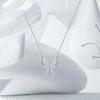 Butterfly Necklace for Women, Light Luxury Super Fairy Socialite Style Collarbone Chain Sweater Chain Accessories
