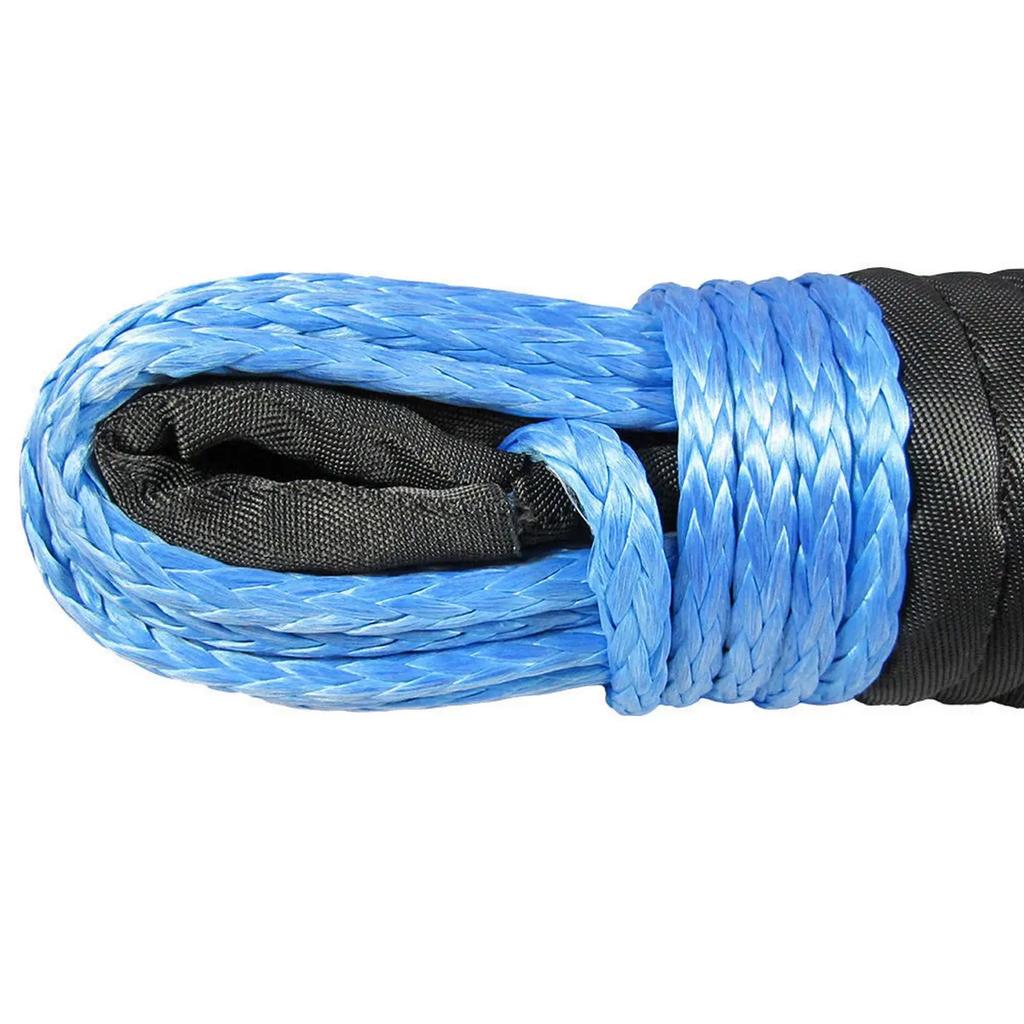15m Winch Cable Kevlar Cable Towing Car Tow Strap Trailer Rope with Hook for ATV Off Road Accessories 7700lbs 3.5T