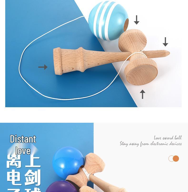 Skill Ball Wooden Kendama - Children's Educational Toy for Fitness and Leisure