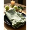 Cotton Napkins Ruffle Edge 45x45cm French Wavy Frill Washed Cloth Dinner Napkins Multiple Colors Wedding Party Table Setting Soft Washable Durable