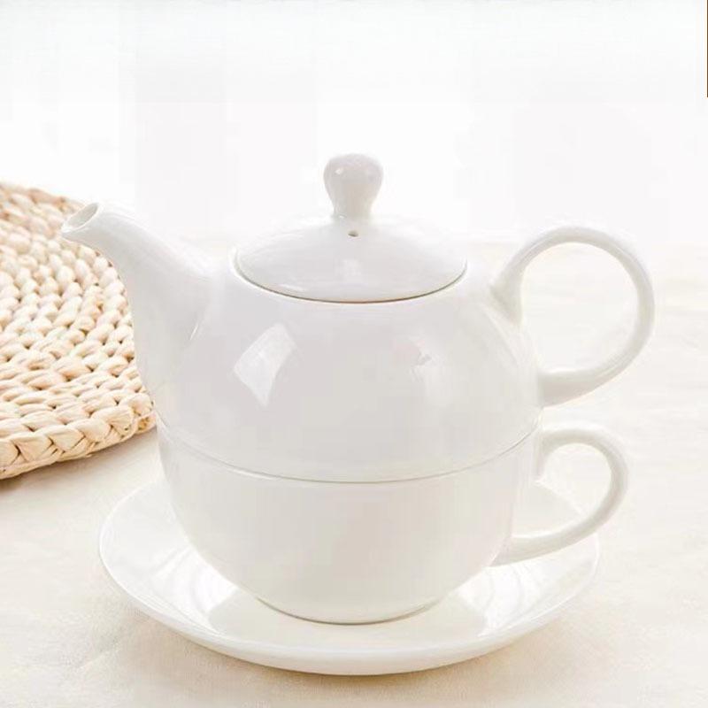 

Creative Ceramic Tea Set Large Capacity English Afternoon Tea Coffee Pot Bone China Tea Cup and Saucers for Home Office