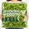 300/30g Artificial Green Moss Eternal Life Moss Grass Mini Landscape Fake Grass DIY Craft Faux Preserved Plant Moss Garden Decor