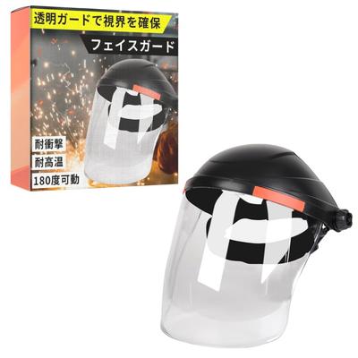 [ideamall] Pull-on Disaster Prevention Face Mask, Straight-Fit Disaster Prevention Face Guard, Clear, for Lawn Mowers (Clear)