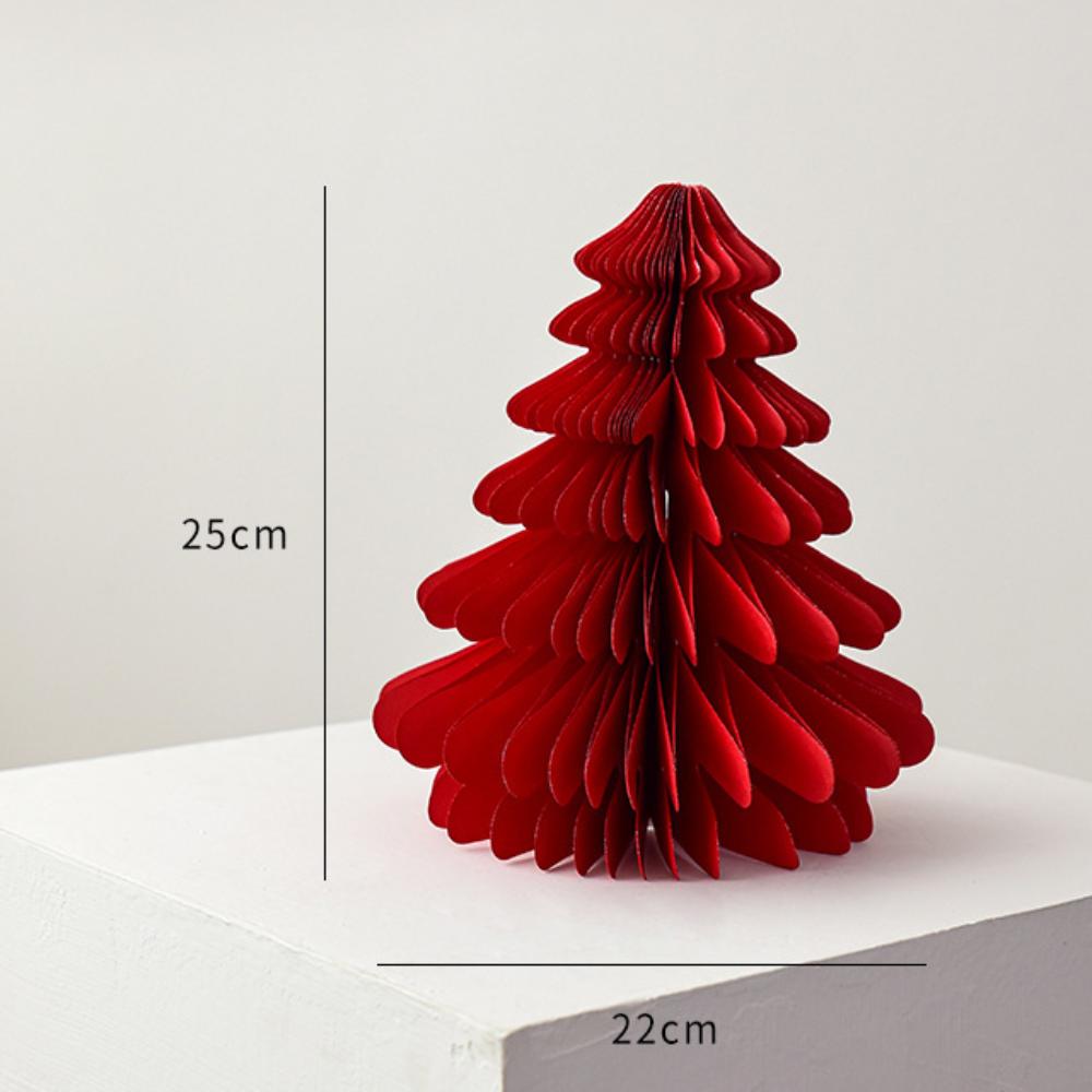 Papier Wabenball DIY Handgemacht Schreibtisch Weihnachtsstatue Trendiger Weihnachtsbaumschmuck Partygeschenke