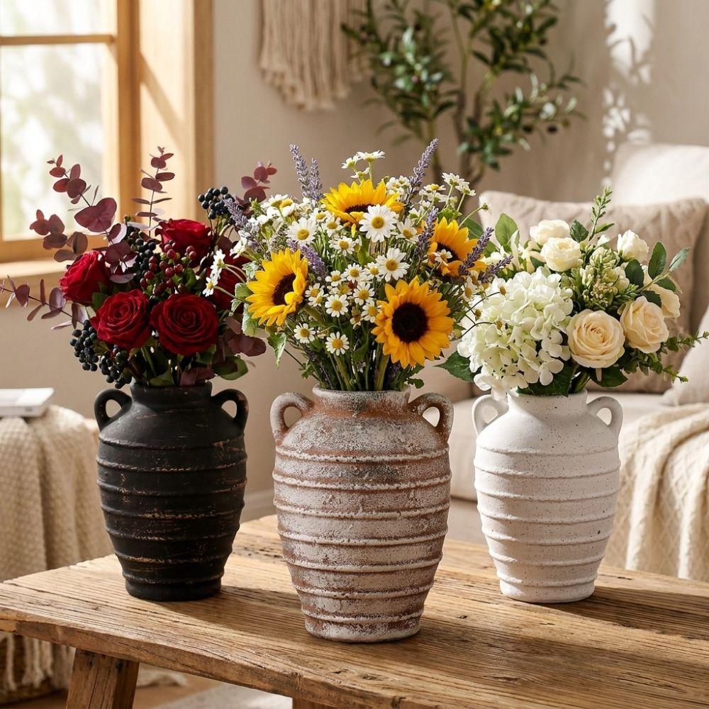 Modern Antique Ceramic Vase Artistic Hydroponic Vase Plant Pot Ornament Home Decor