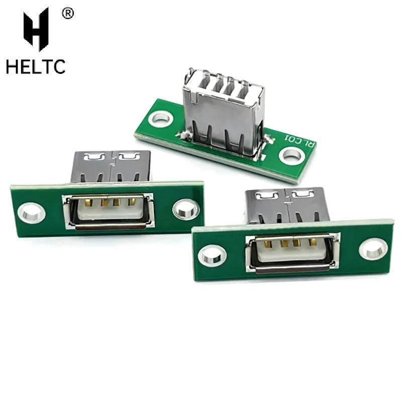 

5Pcs USB With Fixed Board Connector DIY Panel Mounting Repair Charging Interface Socket Charging Port Soldering Connectors Jack 5pcs