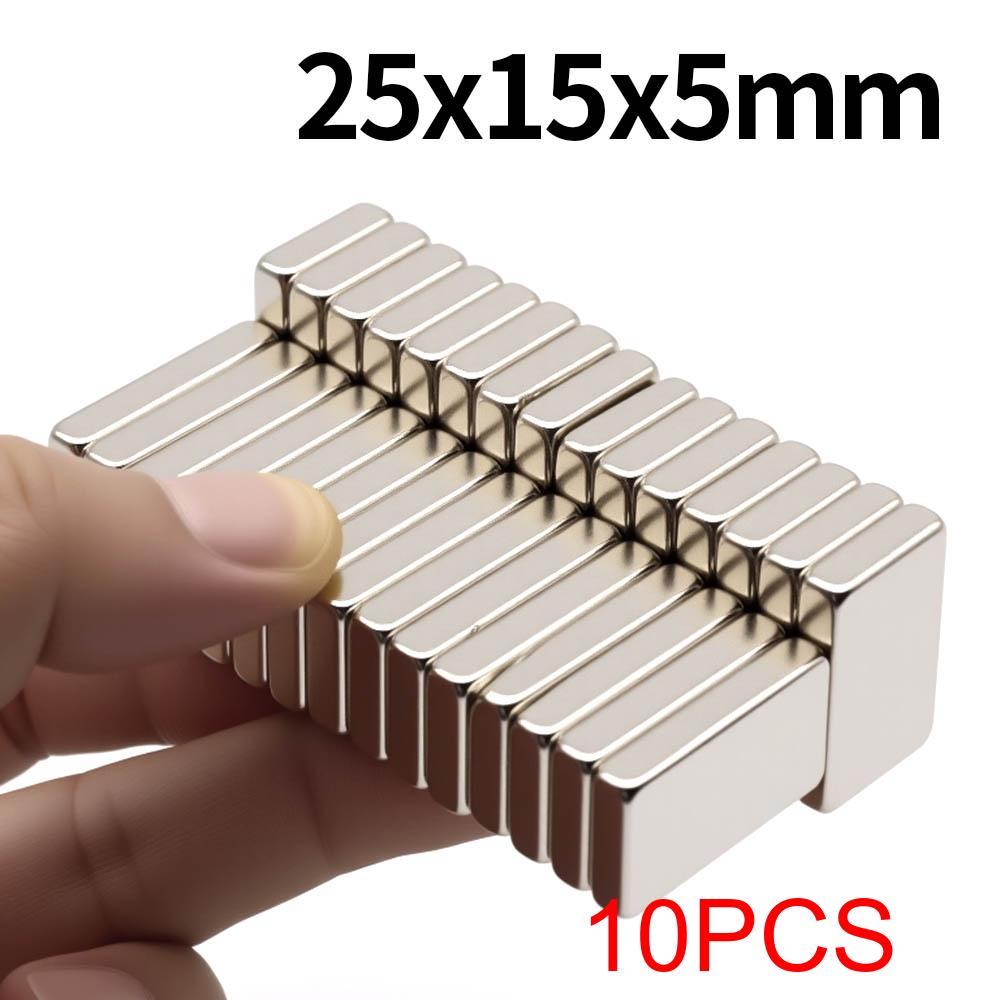 25x15x5mm Magnete Super Forte al Neodimio N35 NdFeB Magneti Permanenti Blocco Magneti Potenti Frigorifero