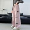 2025 Girls' Spring Wide-Leg Trousers: Stylish Joggers & Sweatpants for Older Children
