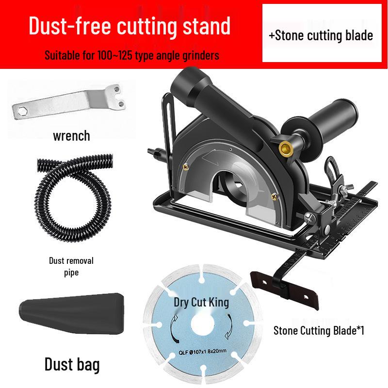 Electric Saw Slotting Base & Dust Cover for Angle Grinder Modification