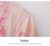 Women's Summer Embroidery Top: Breathable Seven-Sleeve Tang Blouse