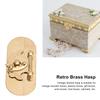2sets Gold Antique Buckle Latches Brass Box Latch Hasp Latches Chest Clasp Closure  Cabinets