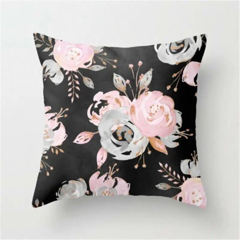 Classic Floral Unique Pillowcase Sofa Bed Home Decor Throw Cotton Car Chair Beautiful Linen Delicate