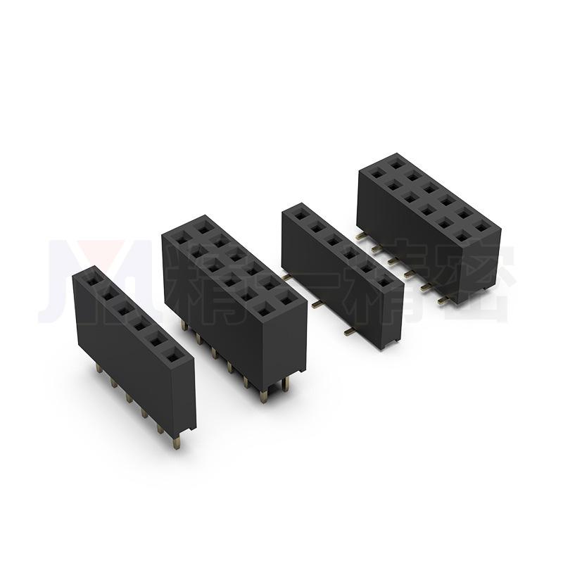 2.54mm Pitch Pin Header Socket, 2-40 Pins, 8.5mm Plastic Height, 3.0mm Pin Length, Single Row Straight Connector.
