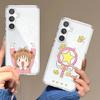 Cute C-Cardcaptor Sakura-s For Samsung Galaxy A52 A12 A51 S21 Edge S22ULTRA S23 S20LITE Plus Ultra Transparent Cover