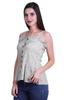 Moomaya Casual Shoulder Strap Flared Hem Cotton Slub Printed Women Summer