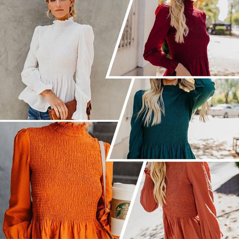 Fashion Women Summer Loose Casual Long Sleeves Lace T Shirt Blouse Tops For Effortless Style
